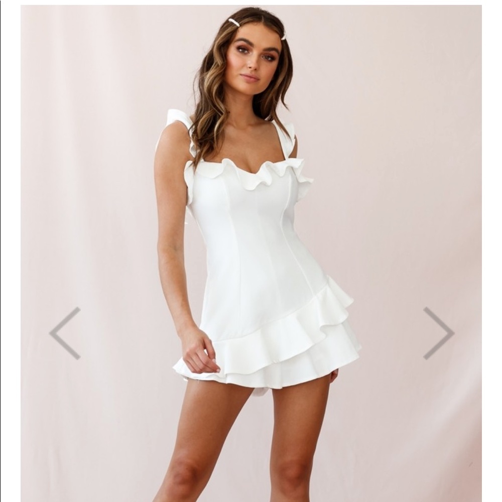 NWT Saints + Sinners white romper